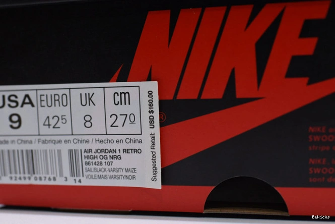 Cheap BK 861428-107 varsity air ls no 1 jordan maize 1201